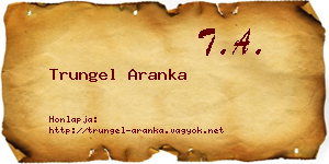 Trungel Aranka névjegykártya
